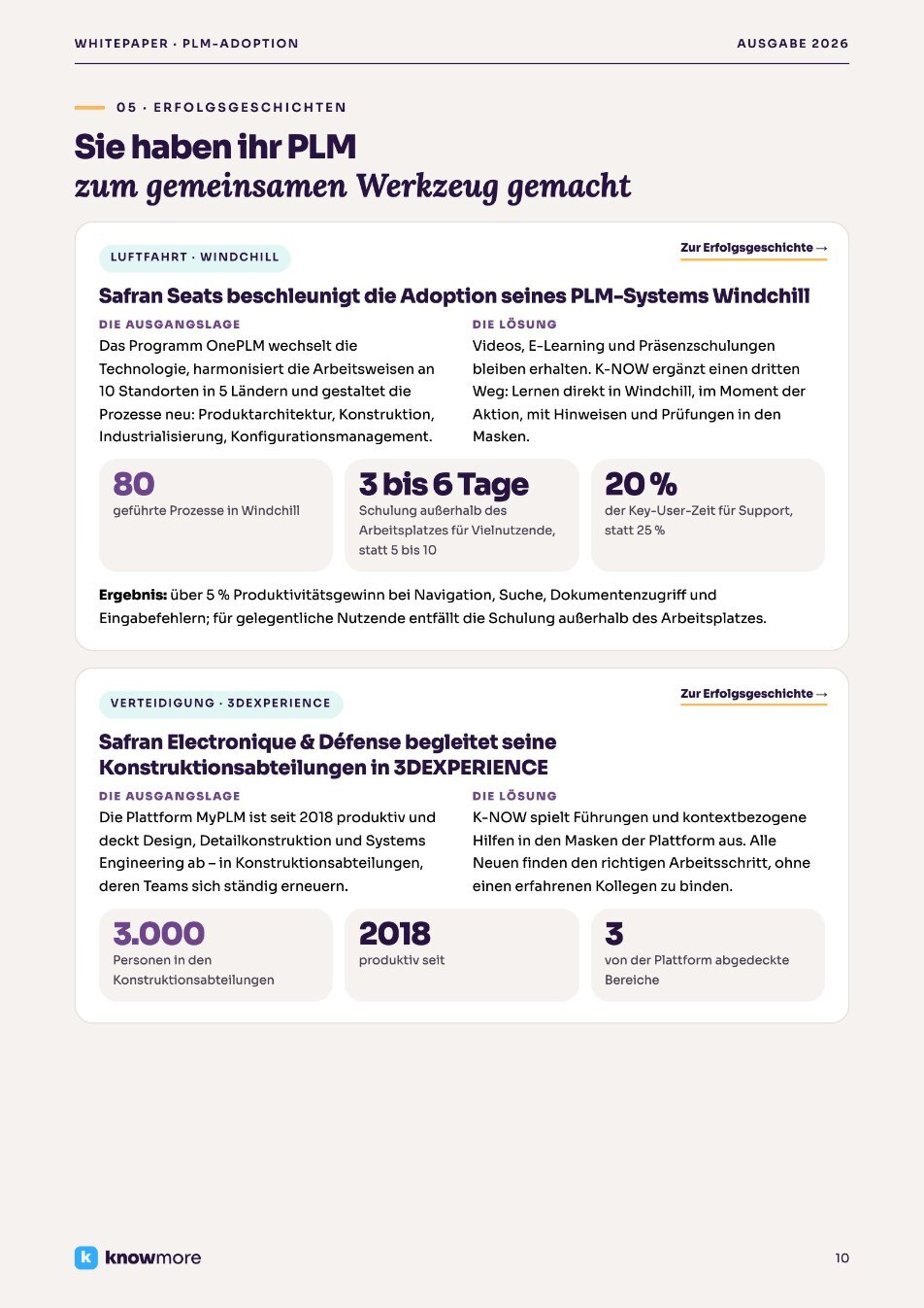 Whitepaper PLM: Erfolgsgeschichten von Safran Seats und Safran Electronique & Défense