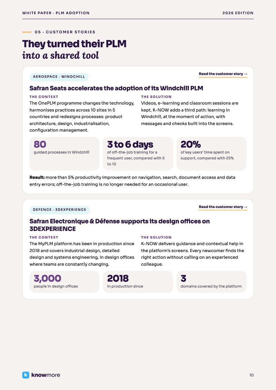 PLM white paper: customer stories from Safran Seats and Safran Electronique & Défense