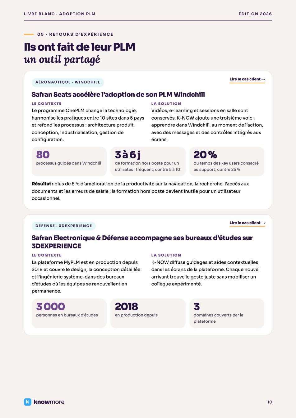 Livre blanc PLM : retours d’expérience Safran Seats et Safran Electronique & Défense